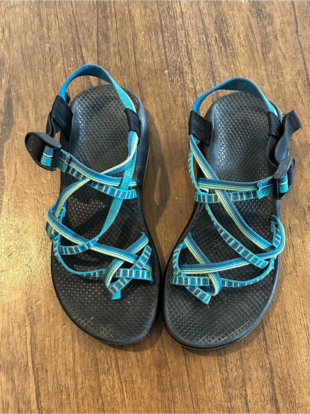 Chaco ZX/2 Classic Sandals Womens Size 9 Blue Adjustable Strappy Hiking